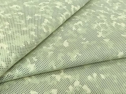 平和屋着物▽お召　単衣　霞文　正絹　逸品　AABK7169jh