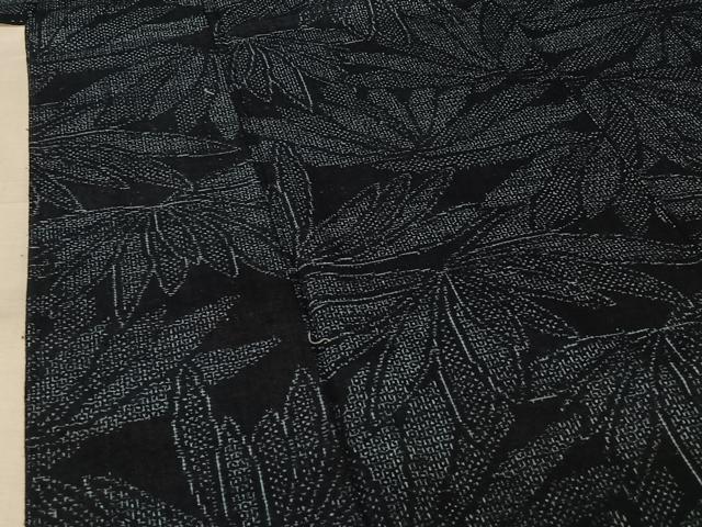 平和屋着物▽結城紬　単衣　80亀甲　花尽くし文　正絹　逸品　AABK7181jh