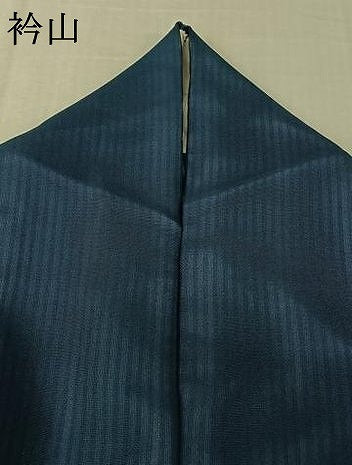 平和屋着物▽上質な小紋　無双　紗袷　紗×紗　縞　正絹　逸品　AABK7199jh