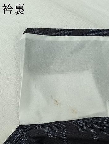 平和屋着物▽上質な紬　単衣　地紙吉祥花文　正絹　逸品　AABK7204jh