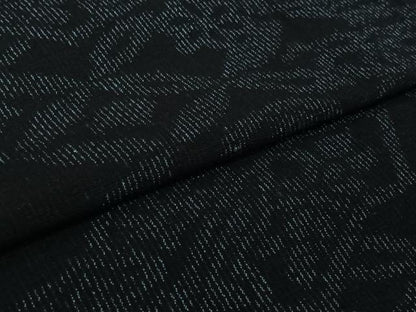 平和屋着物▽上質な紬　単衣　地紙吉祥花文　正絹　逸品　AABK7204jh