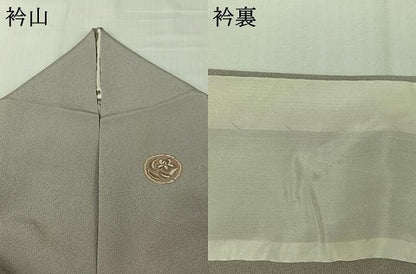 平和屋着物▽上質な小紋　単衣　草花文　伊勢丹扱い　正絹　逸品　AABK7211jh