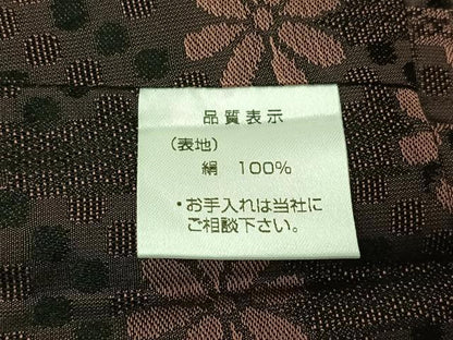 平和屋着物▽羽織　スリーシーズン　春夏秋　塵除け　舞花文　ロング丈　正絹　逸品　未使用　AABK7212jh