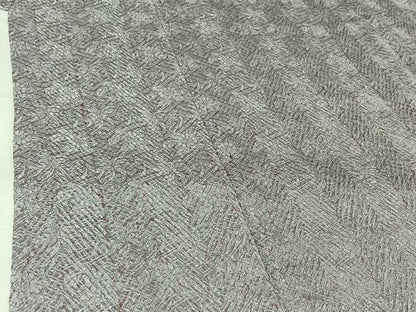 平和屋着物▽名門　藤娘きぬたや・総絞り(杢目絞り)　小紋　単衣　霞文　正絹　逸品　AABK7223jh