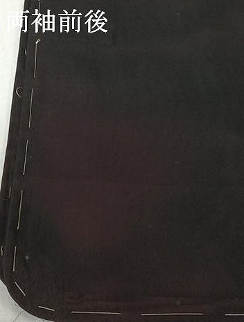 平和屋着物▽羽織　スリーシーズン　春夏秋　塵除け　楓文　黒地　正絹　逸品　AABK7226jh
