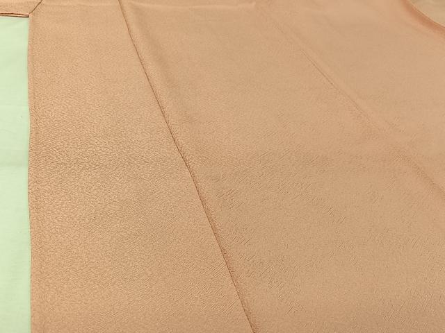 平和屋着物▽上質な色無地　単衣　紗綾形地紋　虹色　正絹　逸品　AABK7232jh