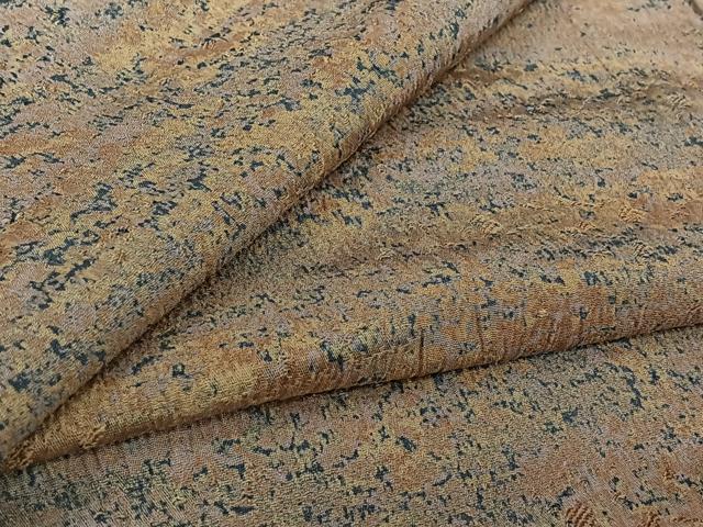 平和屋着物▽上質な小紋　単衣　霞文　正絹　逸品　AABK7241jh