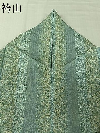 平和屋着物▽上質な小紋　単衣　作家物　縞　正絹　逸品　AABK7243jh