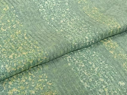 平和屋着物▽上質な小紋　単衣　作家物　縞　正絹　逸品　AABK7243jh