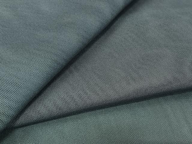 平和屋着物▽上質な小紋　無双　紗袷　紗×紗　霞文　暈し染め　正絹　逸品　AABK7246jh