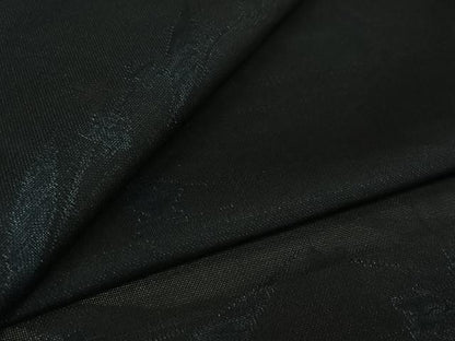 平和屋着物▽羽織　スリーシーズン　春夏秋　塵除け　草花文　黒地　AABK7247jh