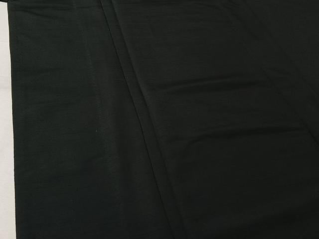 平和屋着物▽男性　色無地　単衣　暗黒色　洗える着物　AABK7254jh