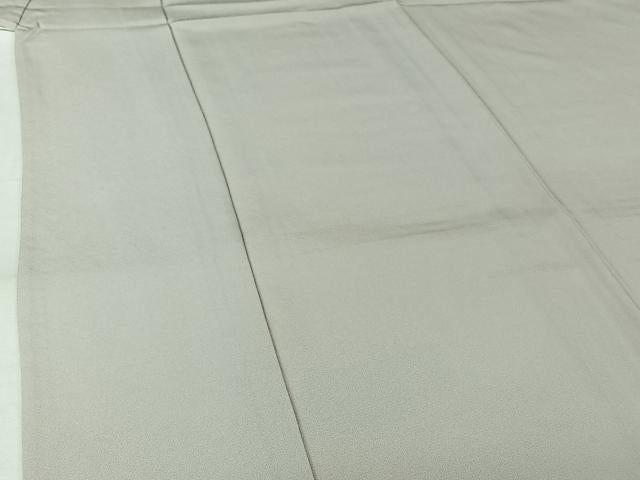 平和屋着物▽上質な色無地　単衣　灰白色　正絹　逸品　未使用　AABK7262jh