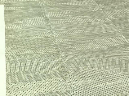 平和屋着物▽上質な紬　単衣　100亀甲　霞文　正絹　逸品　AABK7277jh