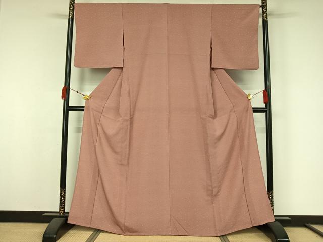 平和屋着物▽江戸小紋　単衣　鮫小紋柄　さんび謹製　洗える着物　AABK7278jh