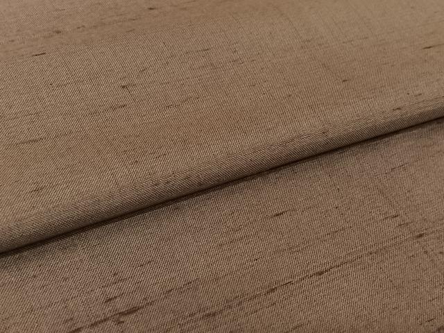 平和屋着物▽上質な紬　単衣　色無地　梅鼠色　正絹　逸品　AABK7283jh