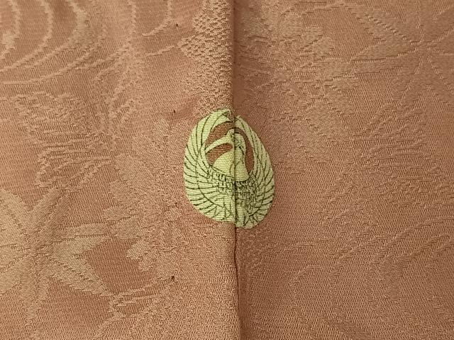 平和屋着物▽訪問着　単衣　お召地　鬘帯文　正絹　逸品　AABK7287jh