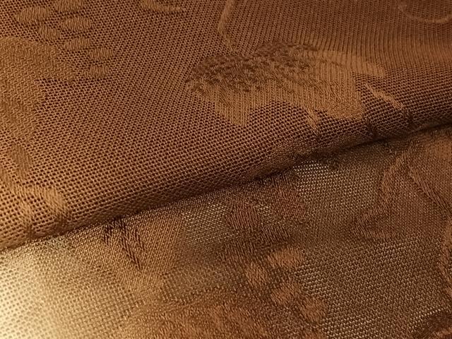平和屋着物▽男性　羽織　スリーシーズン　春夏秋　塵除け　葡萄唐草文　暈し染め　ロング丈　正絹　逸品　AABK7301jh