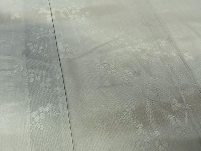 平和屋着物▽訪問着　無双　紗袷　紗×絽　萩文　暈し染め　銀彩　正絹　逸品　未使用　AABK7305jh