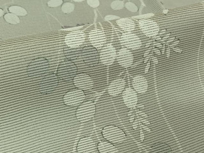 平和屋着物▽訪問着　無双　紗袷　紗×絽　萩文　暈し染め　銀彩　正絹　逸品　未使用　AABK7305jh