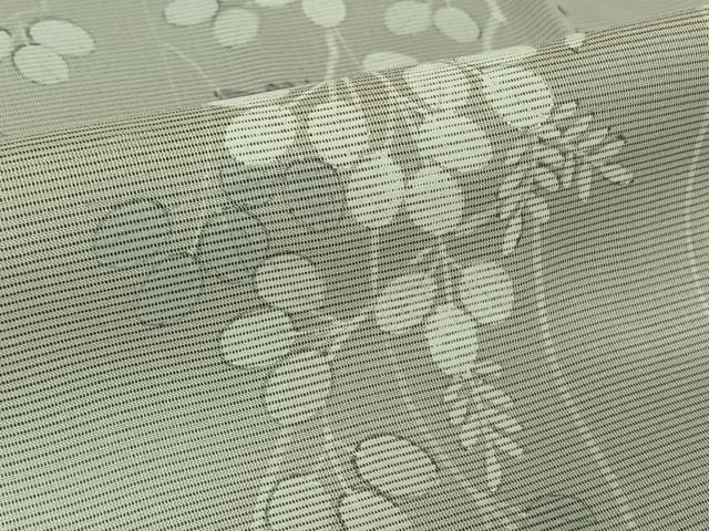 平和屋着物▽訪問着　無双　紗袷　紗×絽　萩文　暈し染め　銀彩　正絹　逸品　未使用　AABK7305jh