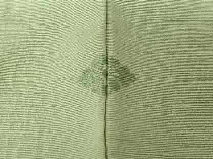 平和屋着物▽訪問着　単衣　紬地　刺繍　草花文　金糸　正絹　逸品　AABK7314jh