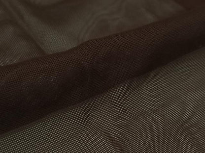 平和屋着物▽道行コート　スリーシーズン　春夏秋　塵除け　黒茶色　ロング丈　正絹　逸品　AABK7320jh