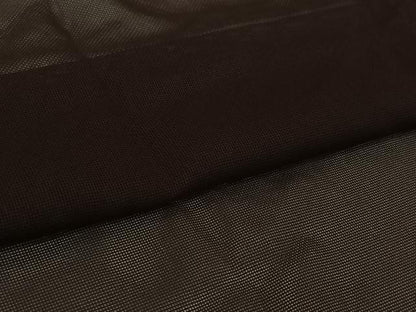 平和屋着物▽道行コート　スリーシーズン　春夏秋　塵除け　黒茶色　ロング丈　正絹　逸品　AABK7320jh