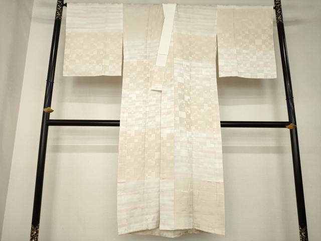 平和屋着物●長襦袢　無双仕立て　横段文　暈し染め　京都きもの友禅扱い　正絹　逸品　AABK7327ck
