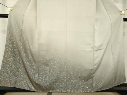平和屋着物●人間国宝　福田喜重　訪問着　箔散らし文様　暈し染め　金彩　正絹　逸品　AABK7329ck