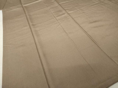 平和屋着物●江戸小紋　万筋　媚茶色×水柿色　正絹　逸品　AABK7334ck