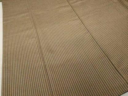 平和屋着物●お召　縞　伊勢丹扱い　正絹　逸品　AABK7338ck