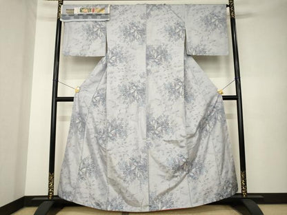 平和屋着物●都喜ヱ門　本場大島紬　7マルキ　総絣　季節のきらめき　藤絹織物謹製　証紙付き　正絹　逸品　AABK7344ck