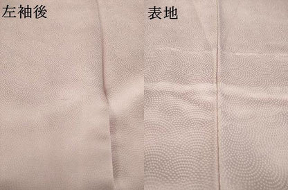 平和屋着物●訪問着　刺繍　草花文　銀彩　正絹　逸品　AABK7354ck