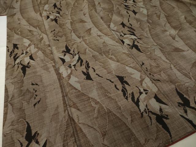 平和屋着物●本場大島紬　9マルキ　舞蝶文　正絹　逸品　AABK7357ck