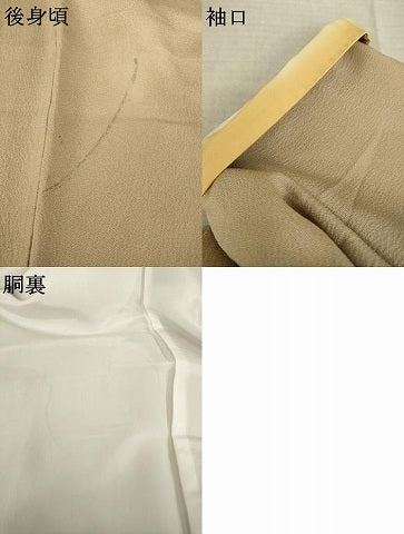 平和屋着物●江戸小紋　色留袖　流水文　極小鮫小紋柄　金彩　正絹　逸品　AABK7361ck