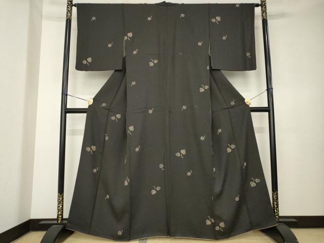 平和屋着物●印傅　小紋　葵　ますいわ屋扱い　正絹　逸品　AABK7363ck