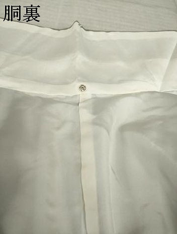 平和屋着物●お召　花唐草地紋　生壁色　正絹　逸品　未使用　AABK7364ck
