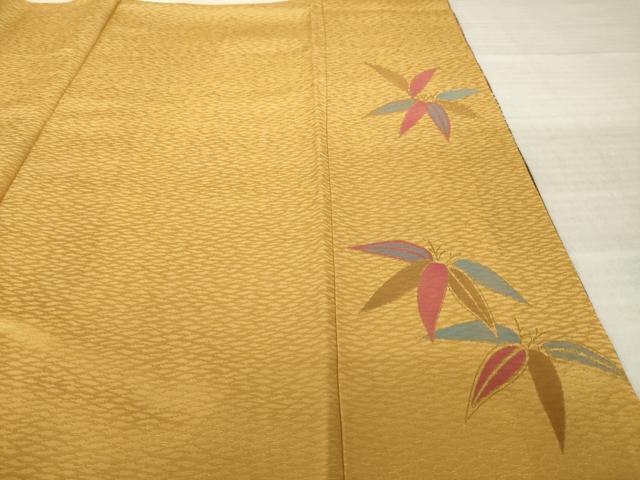 平和屋着物●豪華振袖　駒刺繍　花毬文　鶴　金彩　正絹　逸品　AABK7366ck