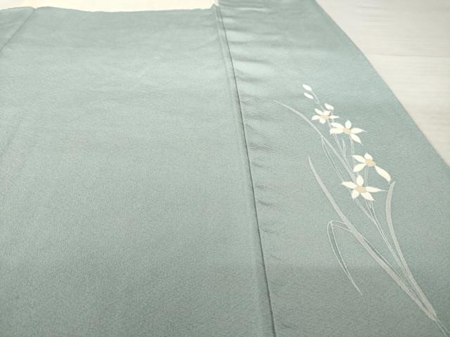 平和屋着物●訪問着　友禅　草花文　暈し染め　正絹　逸品　AABK7373ck