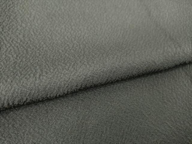平和屋着物●上質な色無地　黒橡色　正絹　逸品　AABK7376ck