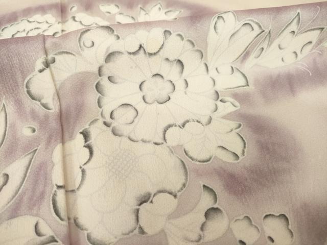 平和屋着物●訪問着　辻が花　流水花文　正絹　逸品　AABK7378ck