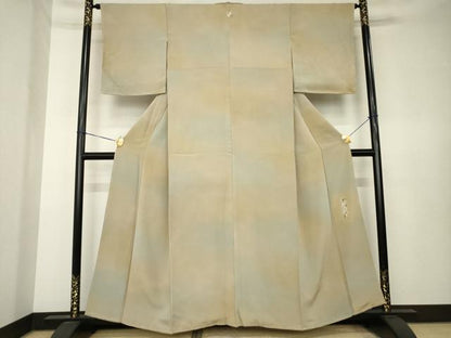平和屋着物●染色作家　斉藤三才　小紋　霞文　暈し染め　正絹　逸品　未使用　AABK7387ck