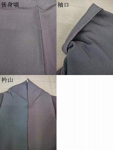 平和屋着物●染色作家　斉藤三才　小紋　霞文　暈し染め　正絹　逸品　AABK7390ck