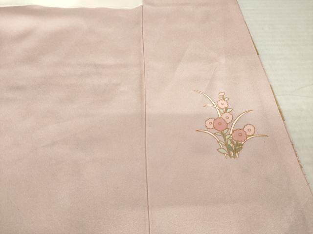 平和屋着物●訪問着　楽器花文　金彩　正絹　逸品　AABK7421ck