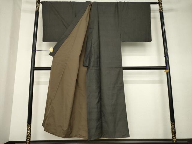 平和屋着物●男性　男柄の最高峰　西郷柄　西郷絣　本場大島紬　正絹　逸品　AABK7422ck
