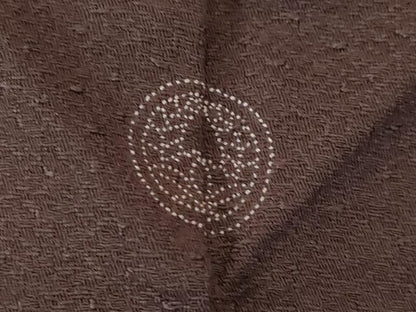 平和屋着物●無地絵羽訪問着　総刺繍　中国三大刺繍　スワトウ刺繍　汕頭刺繍　相良刺繍　雪輪花地紋　濃色　正絹　逸品　AABK7435ck