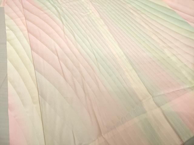 平和屋着物●振袖用長襦袢　無双仕立て　霞文　暈し染め　正絹　逸品　AABK7436ck
