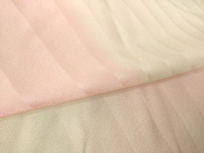 平和屋着物●振袖用長襦袢　無双仕立て　霞文　暈し染め　正絹　逸品　AABK7436ck
