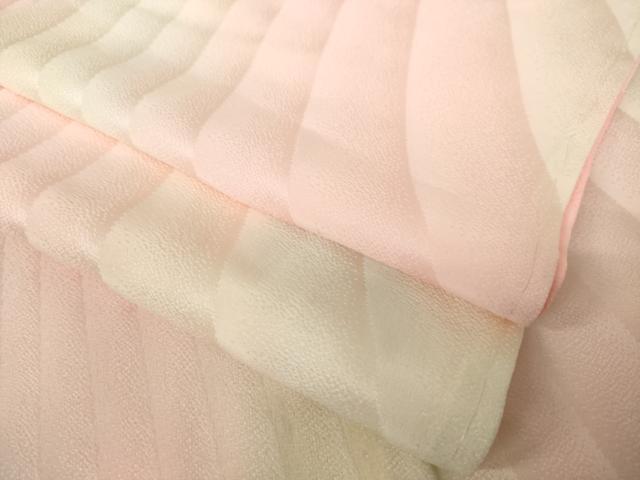 平和屋着物●振袖用長襦袢　無双仕立て　霞文　暈し染め　正絹　逸品　AABK7436ck